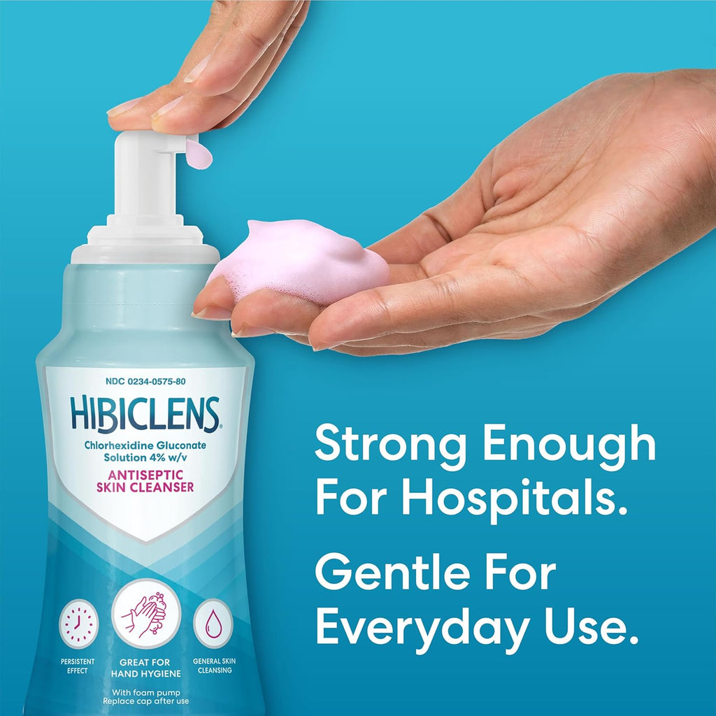 Hibiclens ‰ÛÒ Antimicrobial and Antiseptic Soap and Skin Cleanser ‰ÛÒ 8 oz with Foaming Pump ‰ÛÒ for Home and Hospital ‰ÛÒ 4% CHG