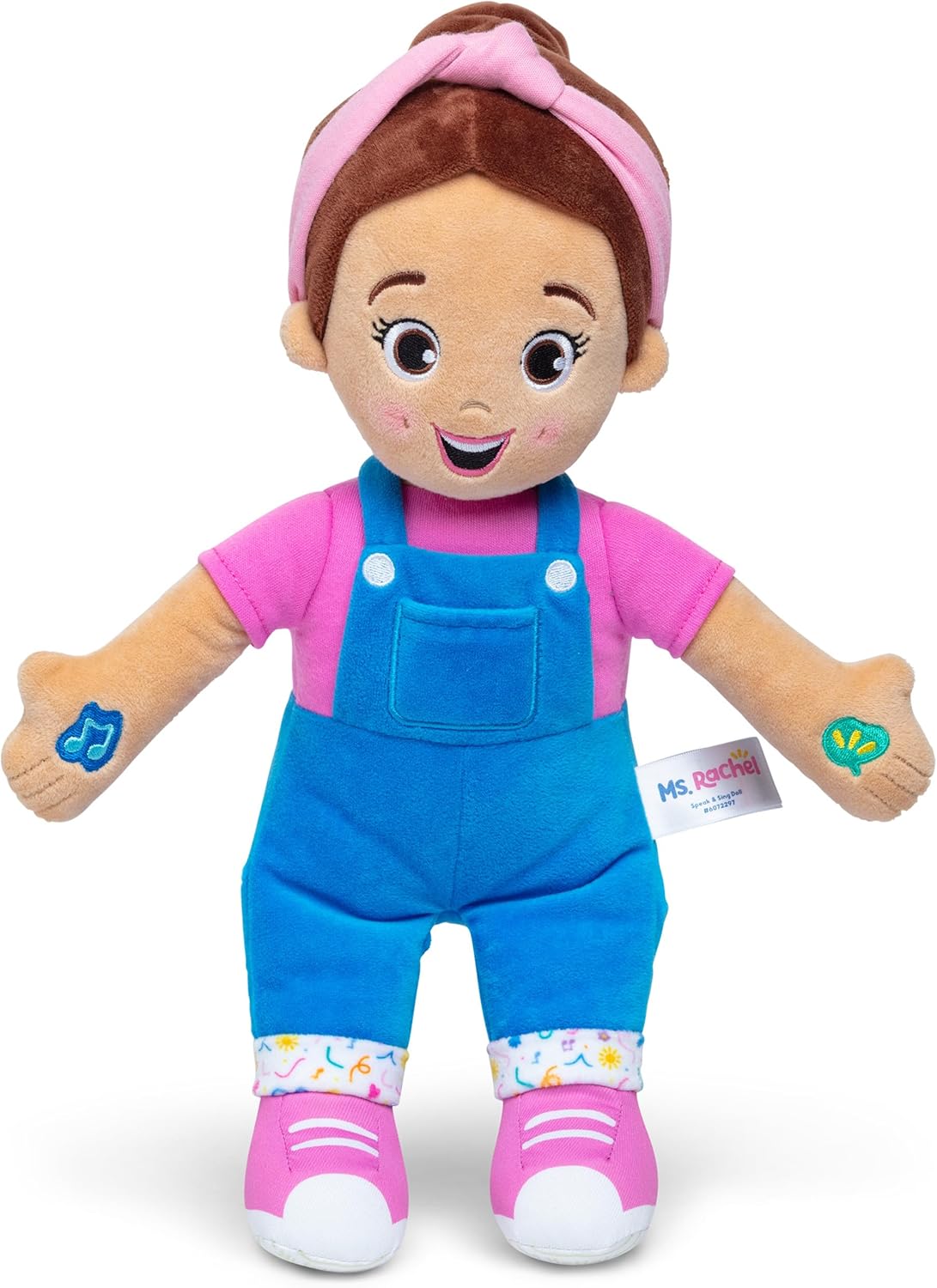 Ms. Rachel Official Speak & Sing Doll, 16‰۝ Tall Interactive Toy with 4 Songs & 16+ Phrases, Toddler Toys for Girls & Boys Ages 6 Months to 3+ Years.