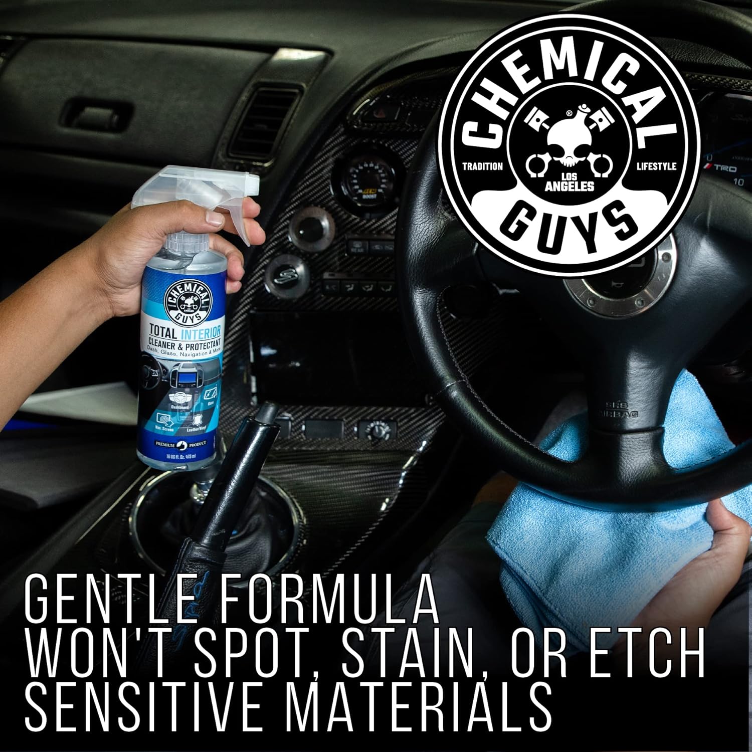 Chemical Guys Total Interior Cleaner & Protectant Interior Cleaner, Cleans &