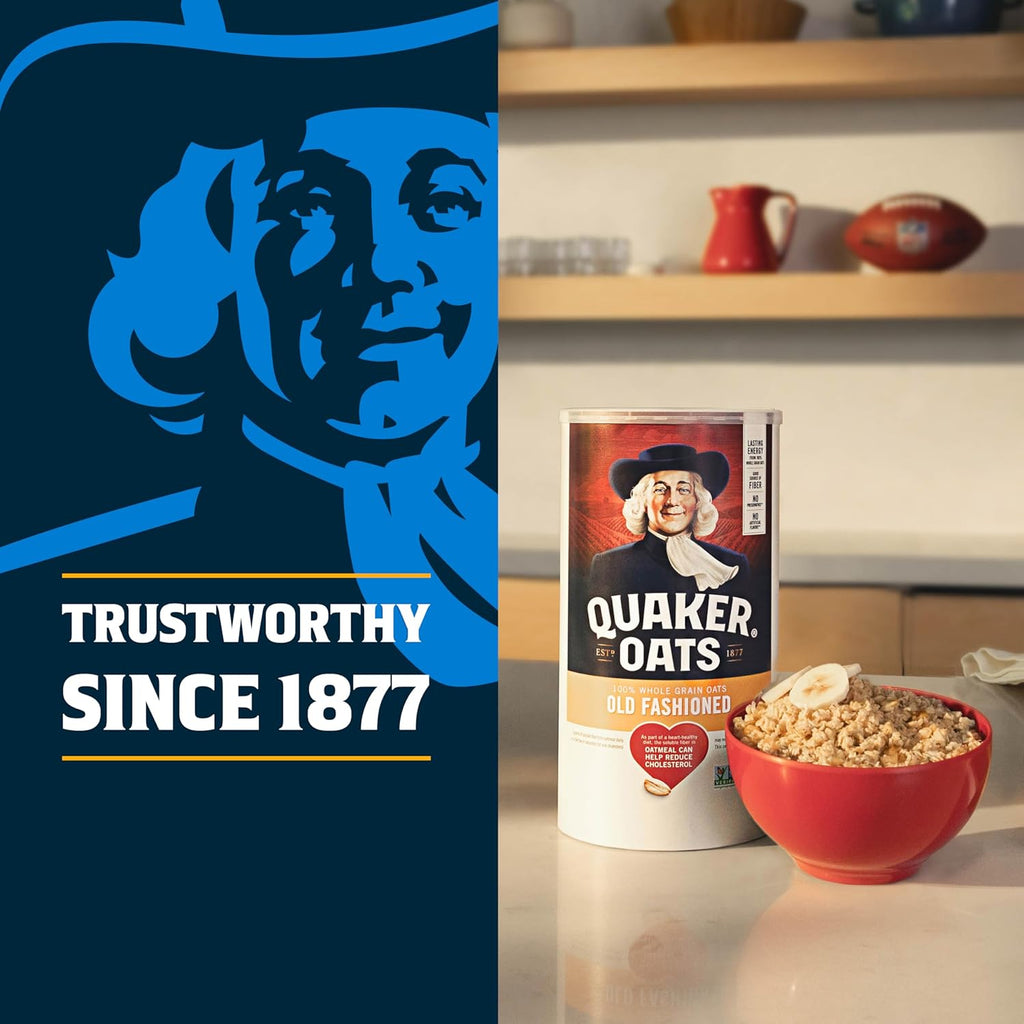 Quaker Old Fashioned Rolled Oats, Non GMO Project Verified, Two 64oz Bags in