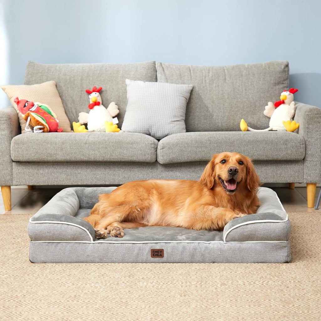 EHEYCIGA Orthopedic Dog Beds for Extra Large Dogs 44x32Inch, Waterproof