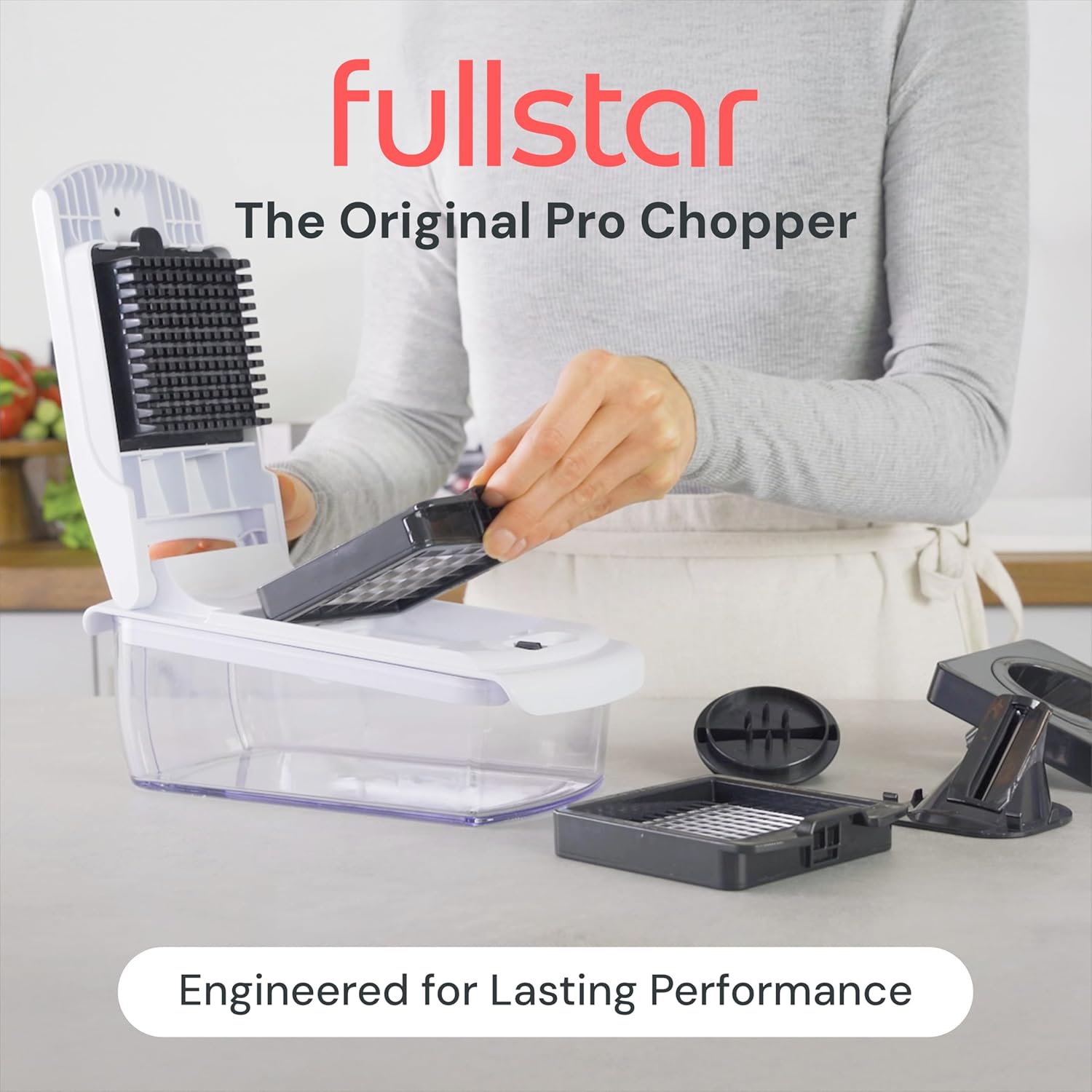 Fullstar The Original Pro Chopper - Vegetable Chopper and Spiralizer, Food