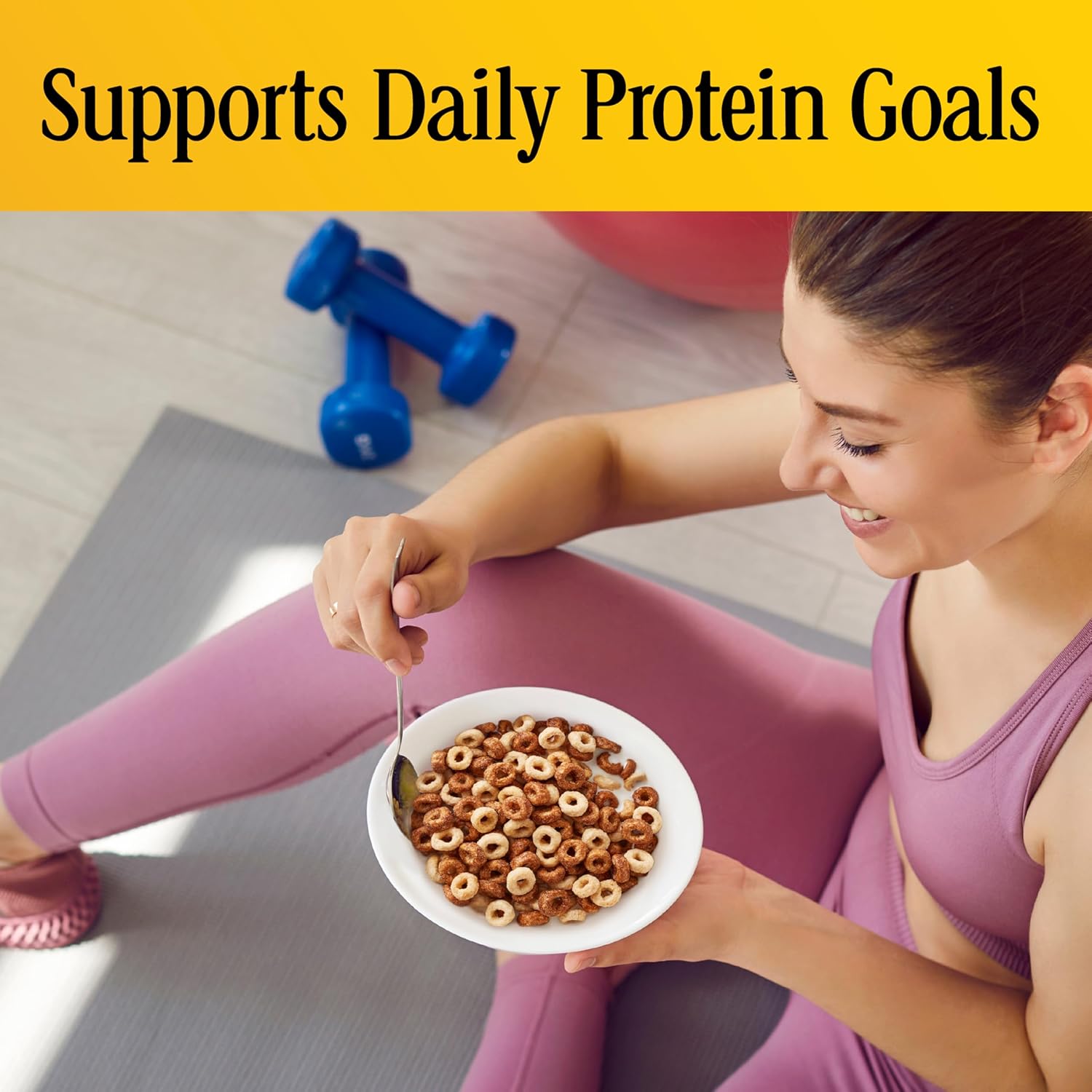 Cheerios Protein Cereal, Cookies and Cr̬me, 8g Protein, Family Size, 15 oz