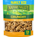 Nature Valley Crunchy Granola, Oats and Honey, Resealable Snack Pouch, Family
