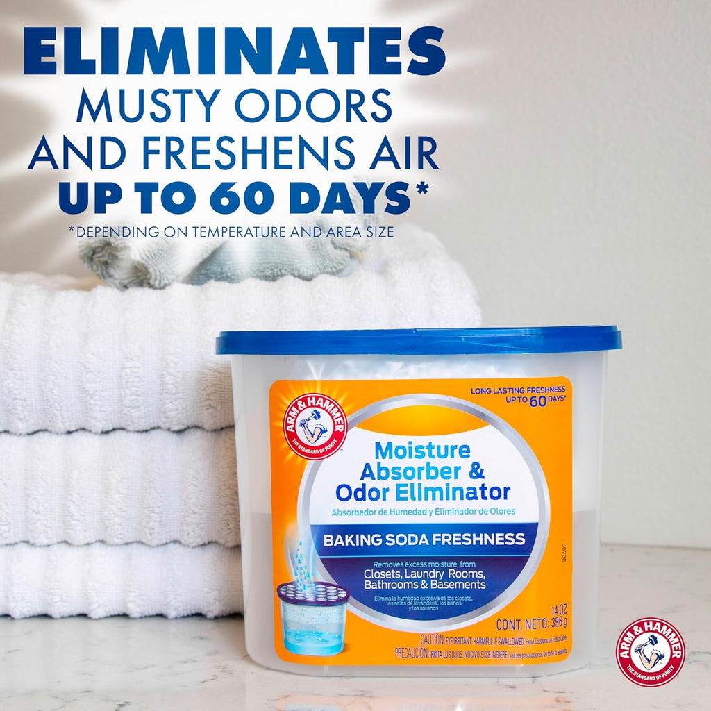 Arm & Hammer Fragrance Free Refillable Moisture Absorber and Odor Eliminator