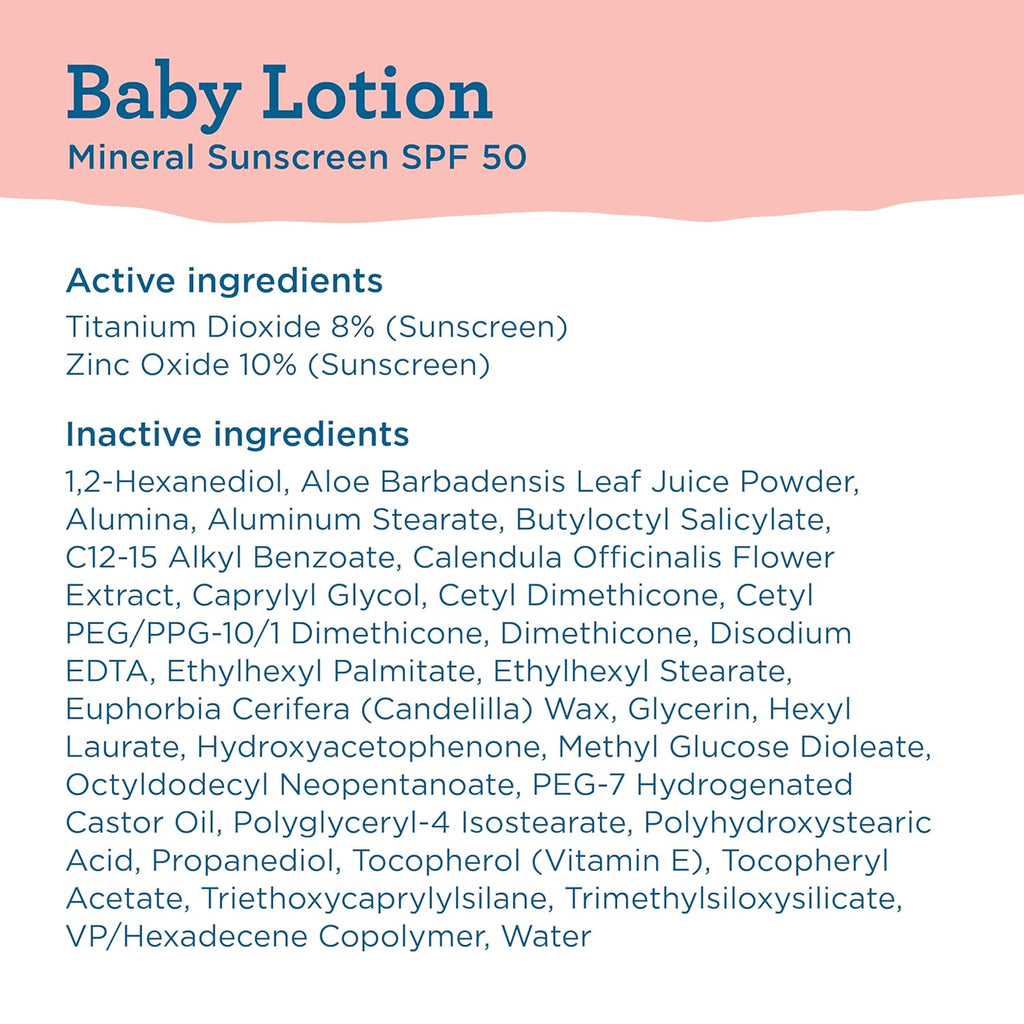 Blue Lizard BABY Mineral Sunscreen with Zinc Oxide, SPF 50+, Water Resistant
