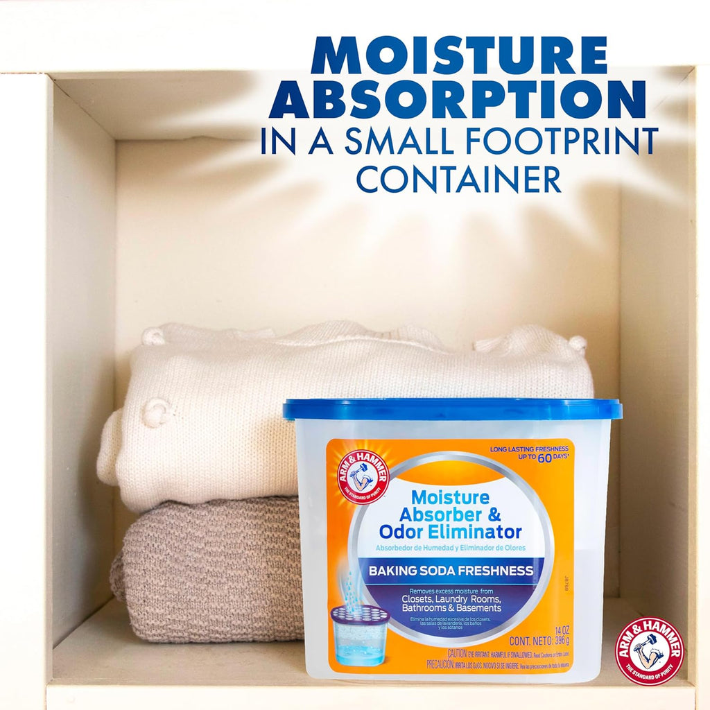 Arm & Hammer Fragrance Free Refillable Moisture Absorber and Odor Eliminator