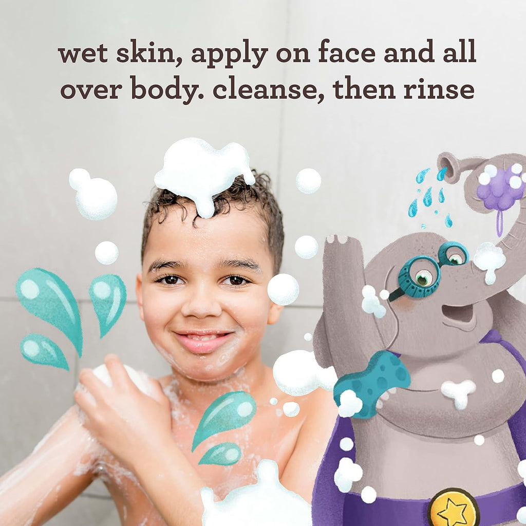 Aveeno Kids Face & Body Wash for Sensitive Skin, Oat Extract, Tear-Free