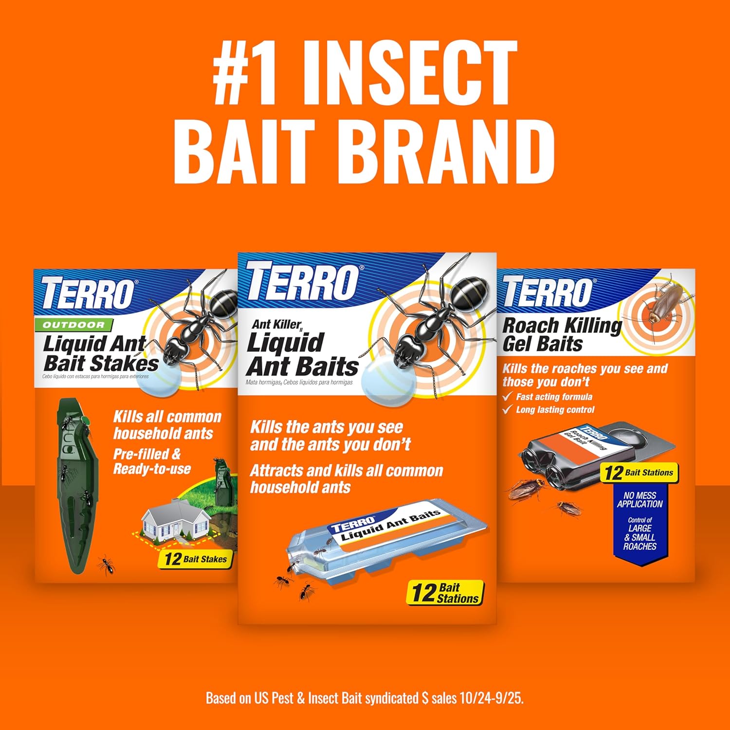 TERRO Ant Killer Bait Stations T300B - Liquid Bait to Eliminate Ants - Bait