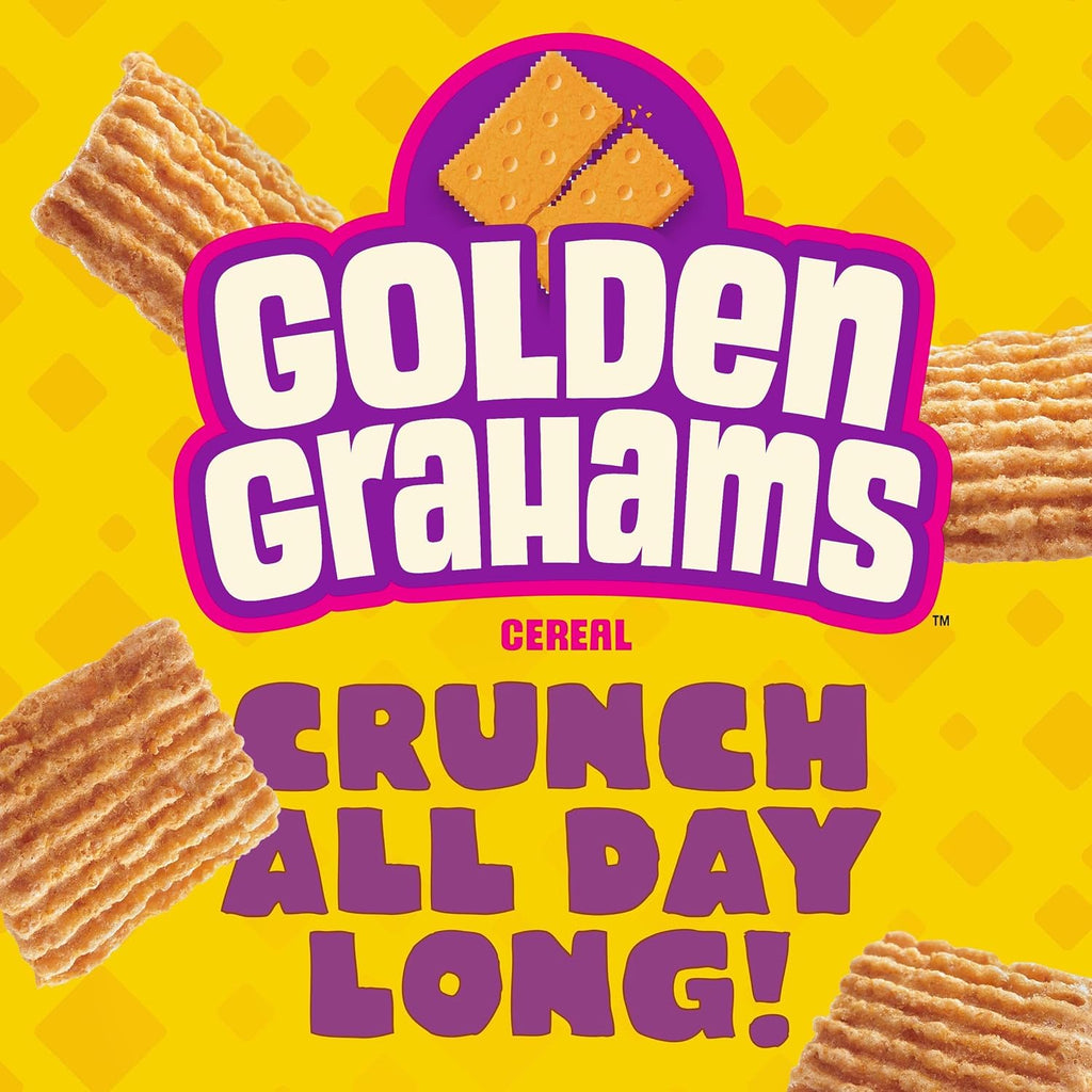 Golden Grahams Breakfast Cereal, Graham Cracker Taste, Made with Whole Grain