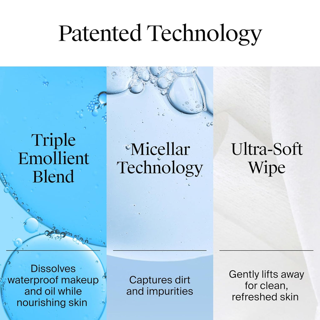 Neutrogena Makeup Remover Wipes Micellar Alcohol-Free Face Towelettes Remove