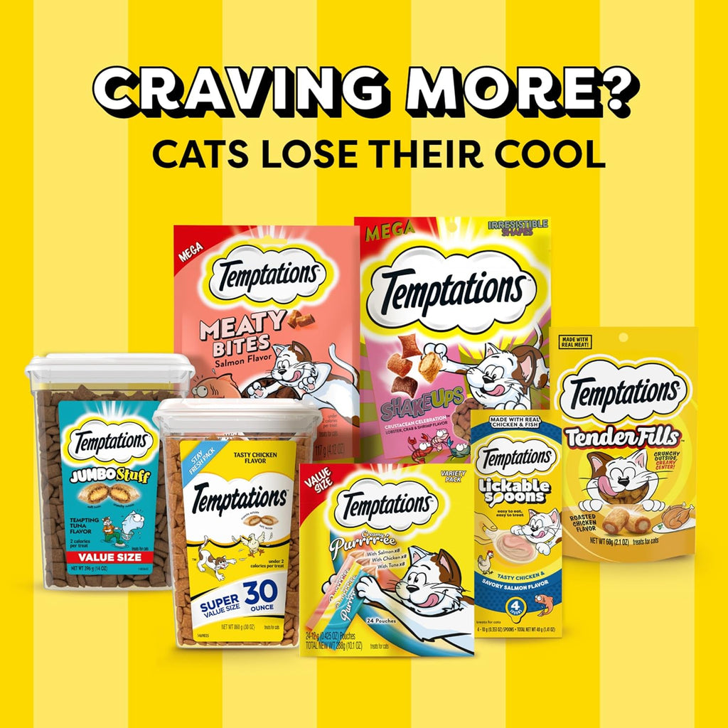 Temptations Cat Treats MixUps Surfer's Delight, Tuna, Shrimp, Salmon Flavor