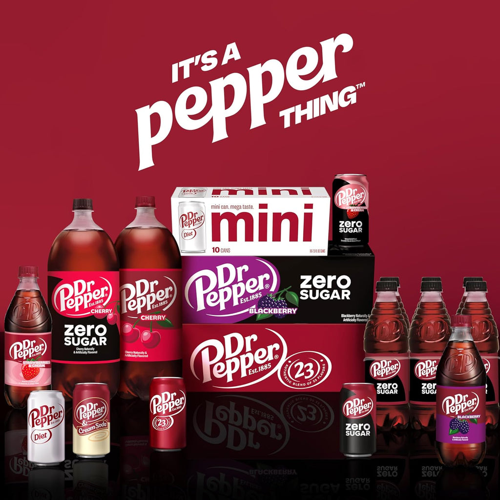 DR PEPPER ZERO SUGAR - 12 OZ, 12 PK