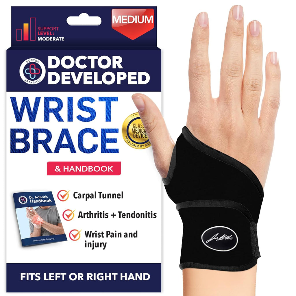 Doctor Developed Wrist Brace, Wrist Wraps for Carpal Tunnel Arthritis