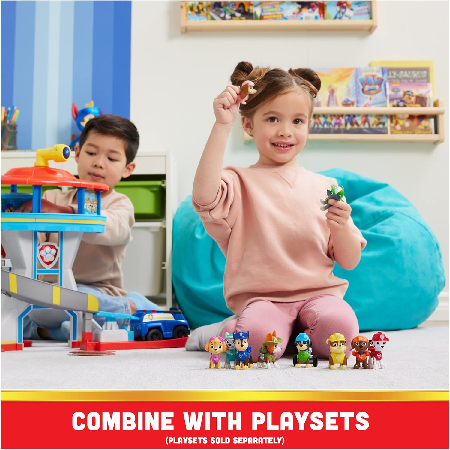 Paw Patrol, 10th Anniversary, All Paws On Deck Toy Figures Gift Pack with 10
