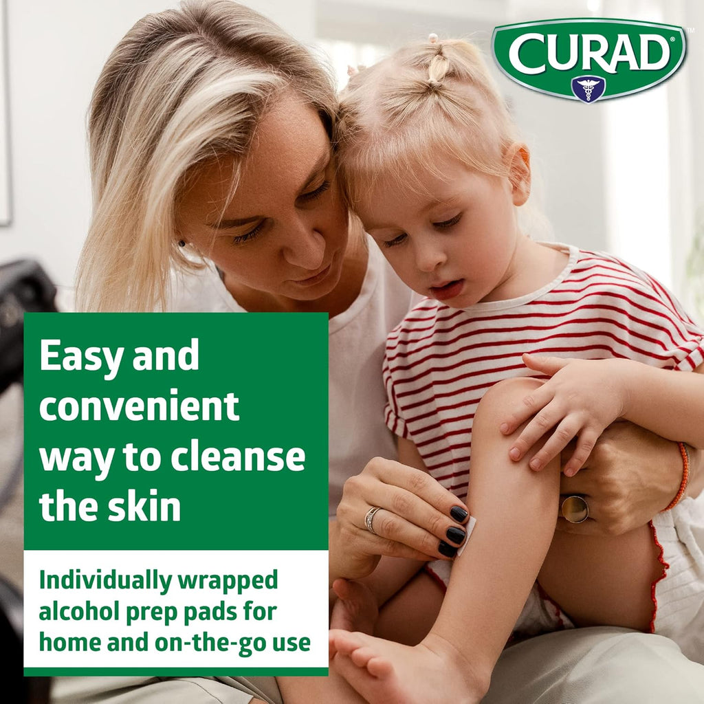 CURAD Alcohol Prep Pads (Pack of 4 Boxes)