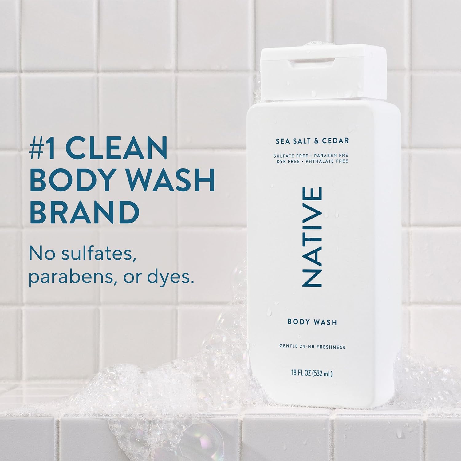 Native Body Wash Contains Naturally Derived Ingredients
