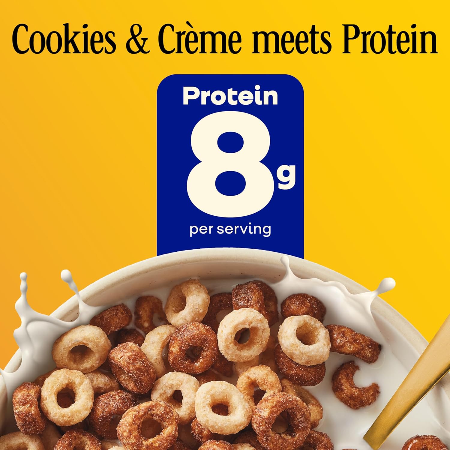 Cheerios Protein Cereal, Cookies and Cr̬me, 8g Protein, Family Size, 15 oz