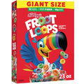 Kellogg's Froot Loops Breakfast Cereal, Good Source of Fiber, 15g Whole