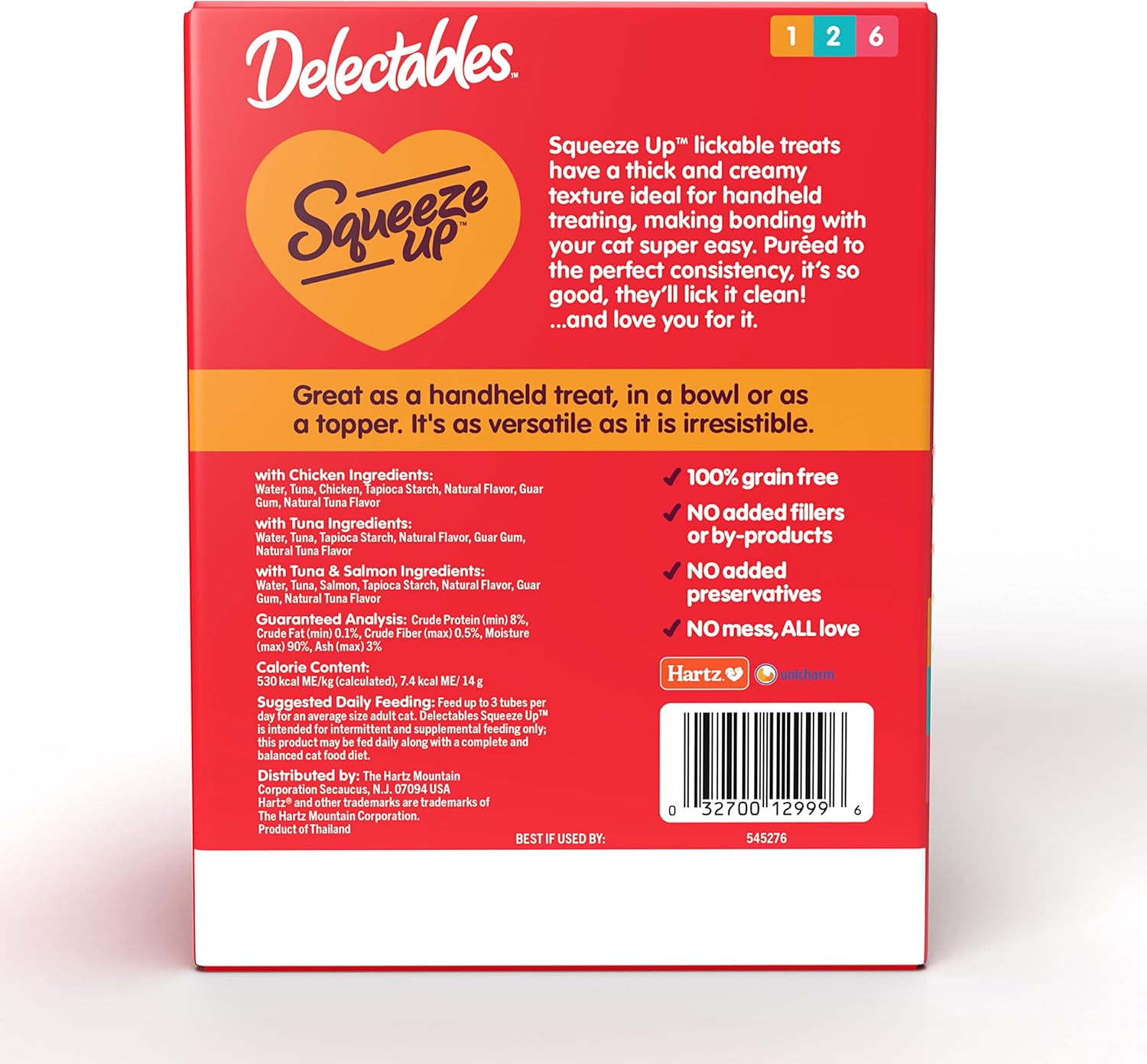 Delectables Squeeze Up Variety Pack, Creamy Squeezable Puree, Lickable Wet
