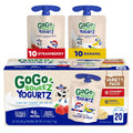 GoGo squeeZ yogurtZ Variety Pack, Strawberry & Banana, 3 oz (Pack of 20)