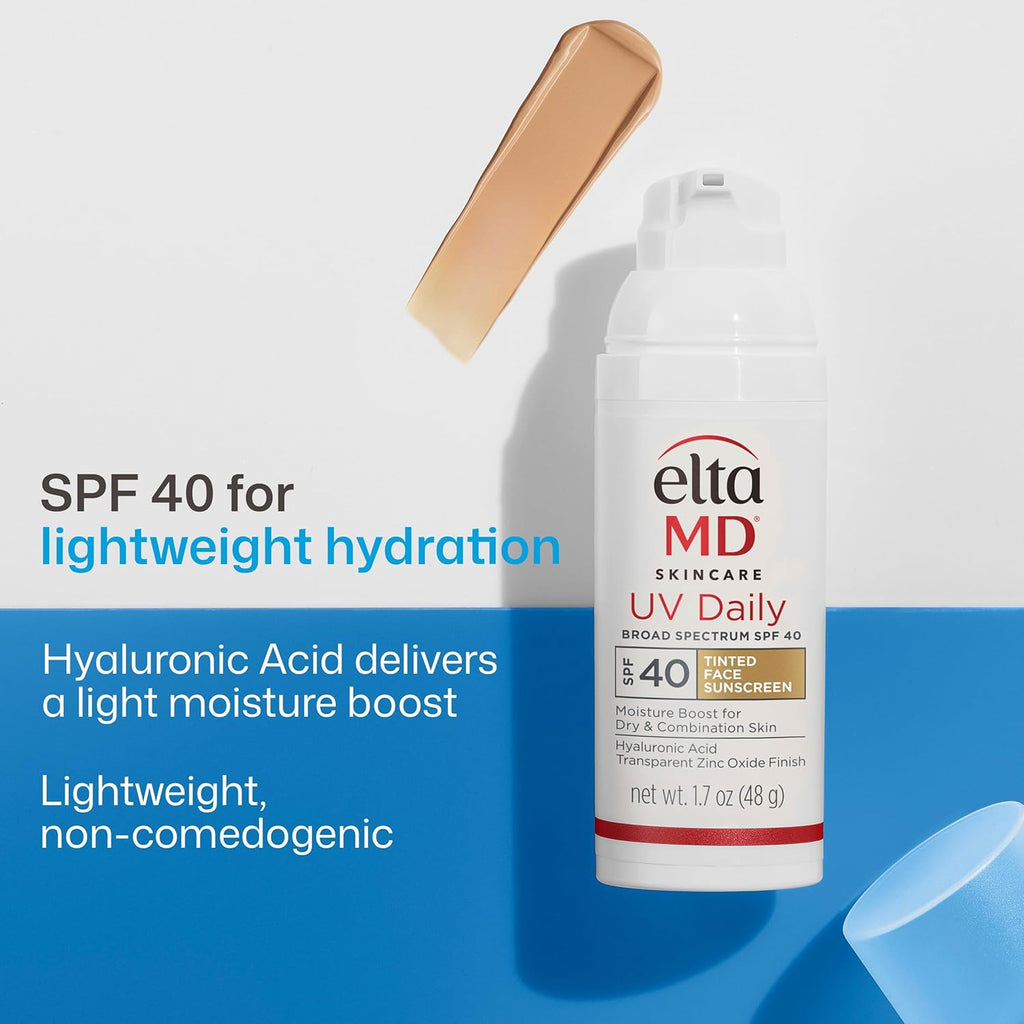 EltaMD UV Daily Face Sunscreen with Transparent Zinc Oxide and Hyaluronic