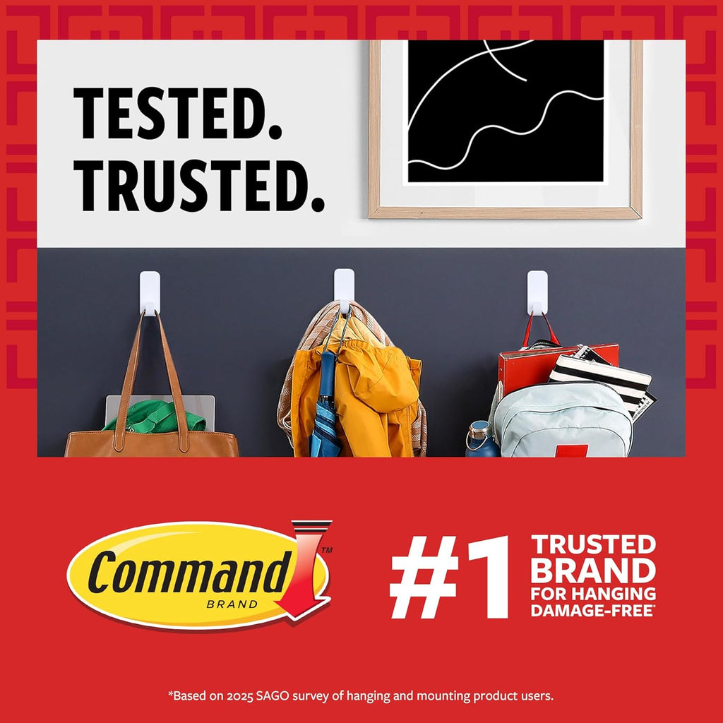 Command 15 lb Large Picture Hanging Strips 14 Pairs (28 Strips), Damage-Free