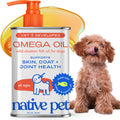 Native Pet Omega 3 Fish Oil for Dogs & Cats ‰ÛÒ Wild Alaskan Salmon Oil for Dogs Skin and Coat, Supports Joints, Heart & Shedding ‰ÛÒ Fast-Absorbing Omega 3 6 9 Liquid Supplement ‰ÛÒ 8oz