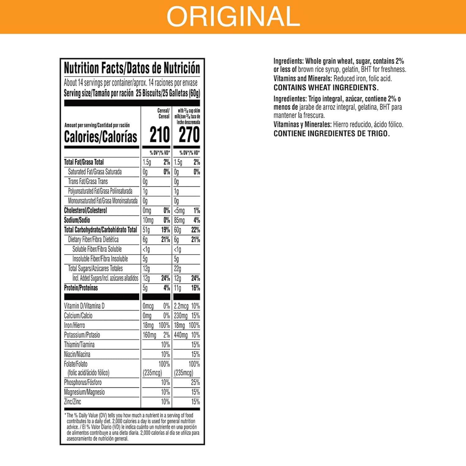 Kellogg‰۪s Frosted Mini-Wheats Breakfast Cereal, High Fiber, 48g Whole Grain