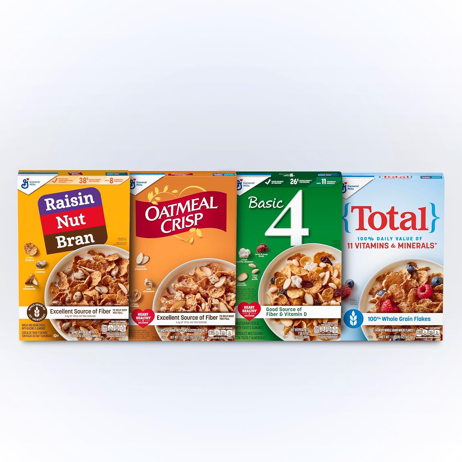 Total Breakfast Cereal, 100% Daily Value of 11 Vitamins and Minerals, Whole