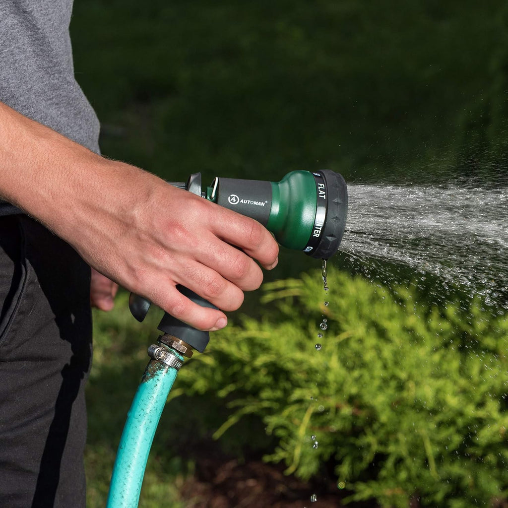 AUTOMAN-Garden-Hose-Nozzle, ABS Water Spray Nozzle with 7 Adjustable Watering