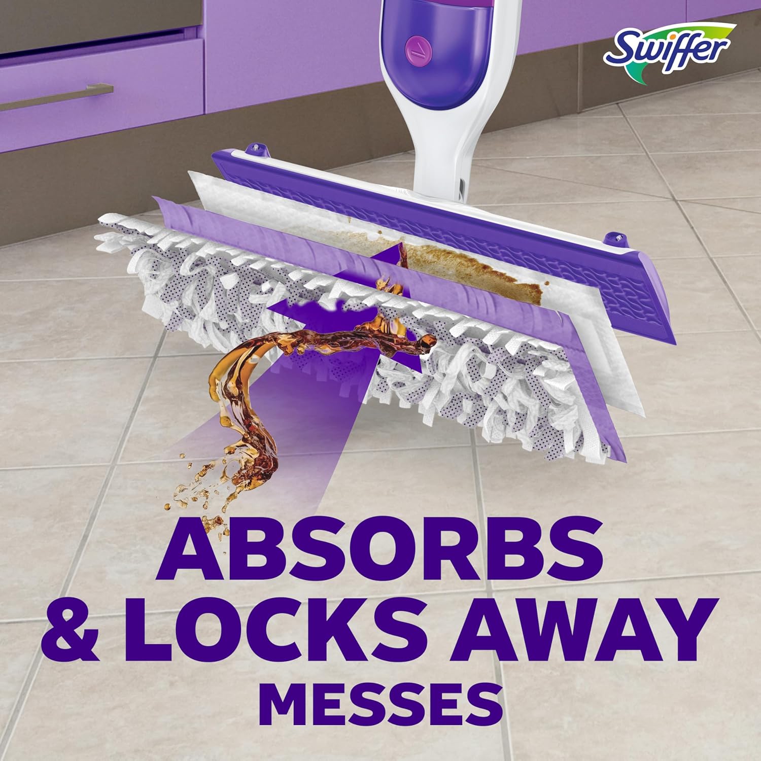 Swiffer PowerMop Multi-Surface Mopping Pad Refills for Floor Cleaning, 11 Count