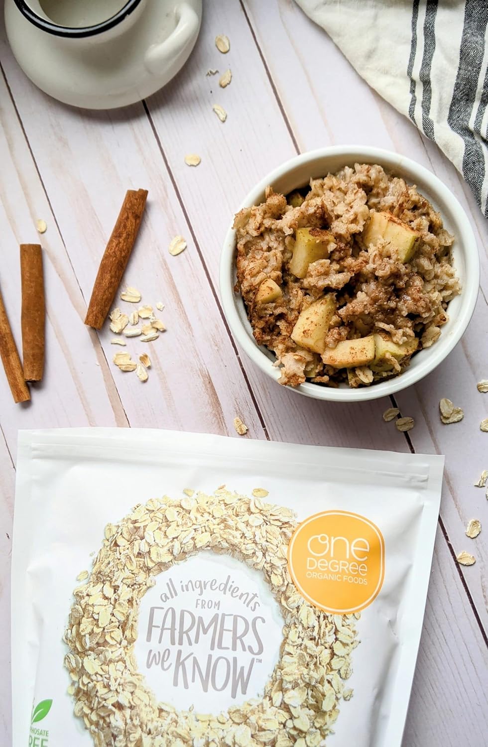 One Degree Organic Foods, Gluten Free Sprouted Rolled Oats, 2.27kg/5 lbs.