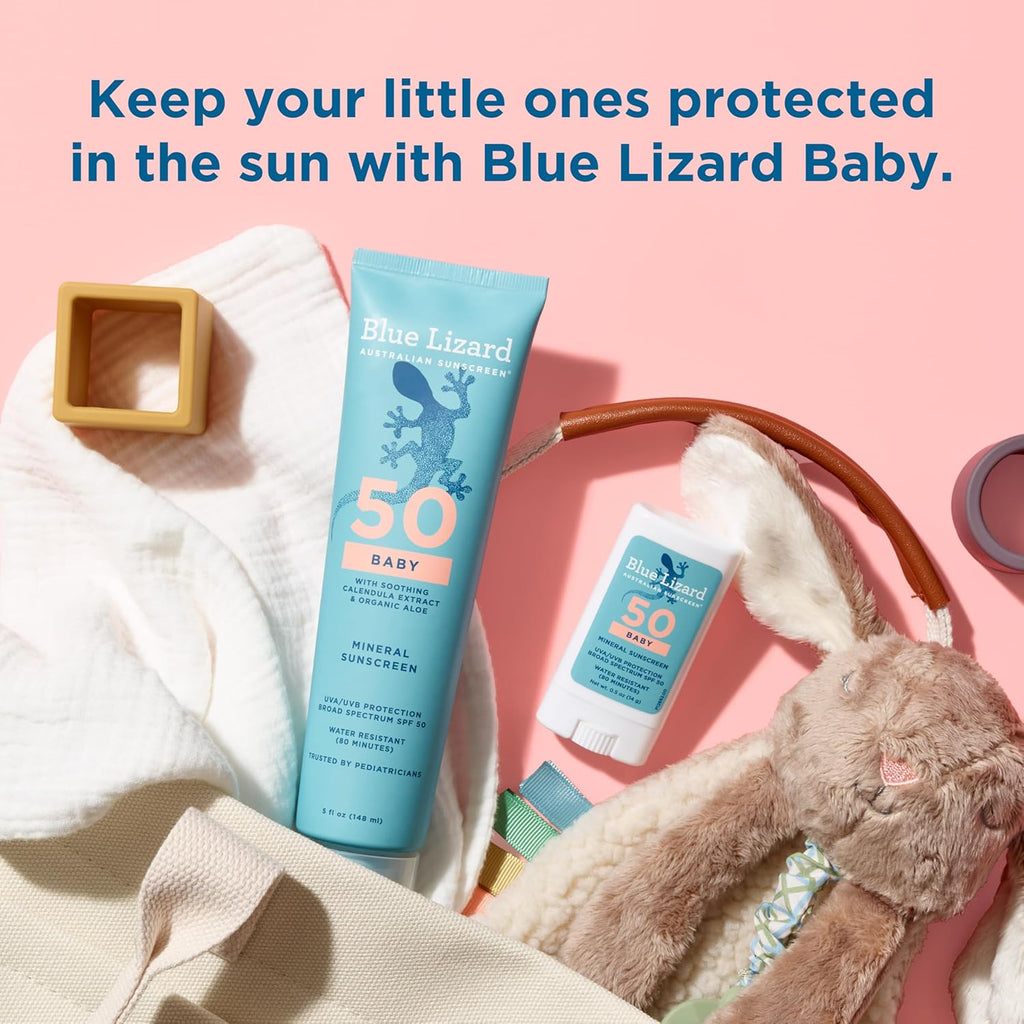 Blue Lizard BABY Mineral Sunscreen with Zinc Oxide, SPF 50+, Water Resistant