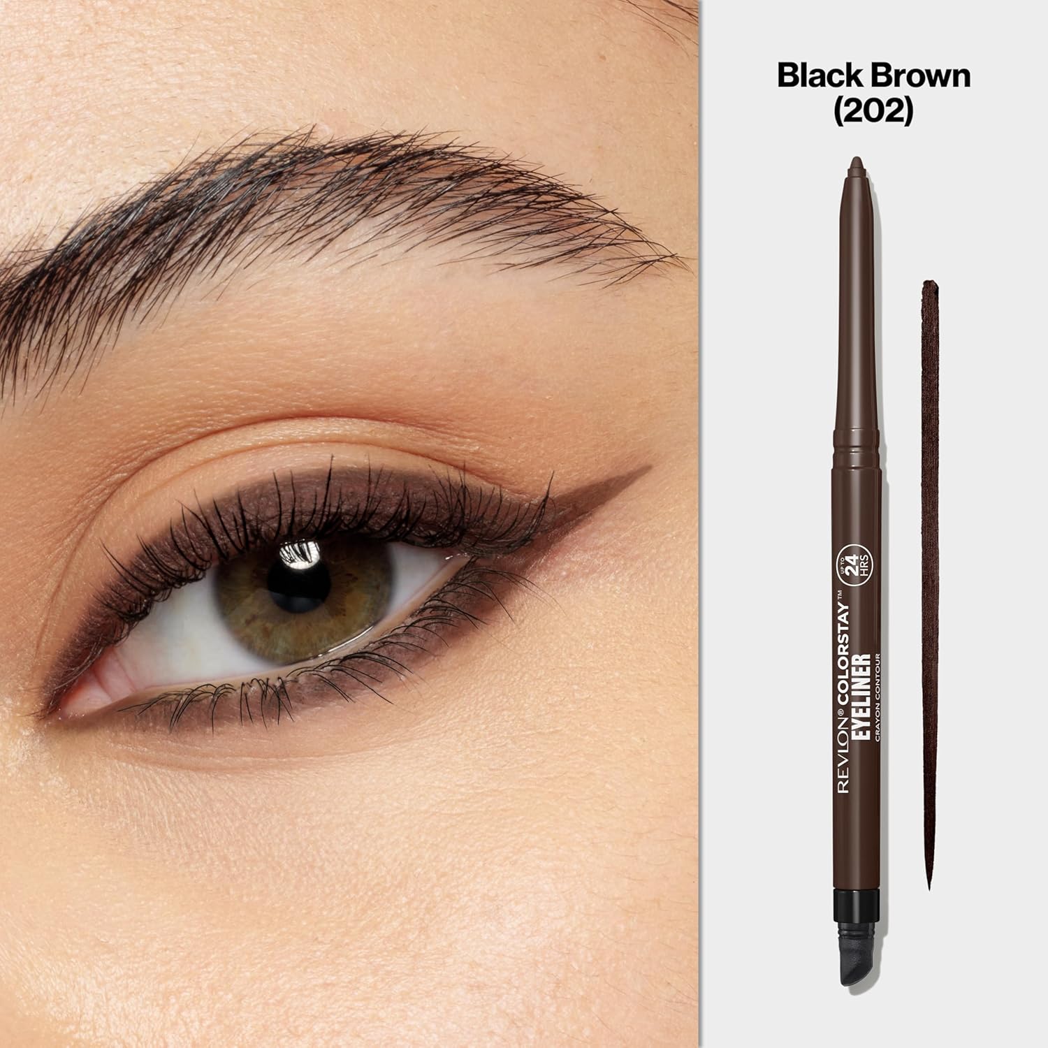 Revlon ColorStay Pencil Waterproof Eyeliner, Smudge-Proof, Eye Makeup with