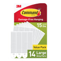 Command 15 lb Large Picture Hanging Strips 14 Pairs (28 Strips), Damage-Free