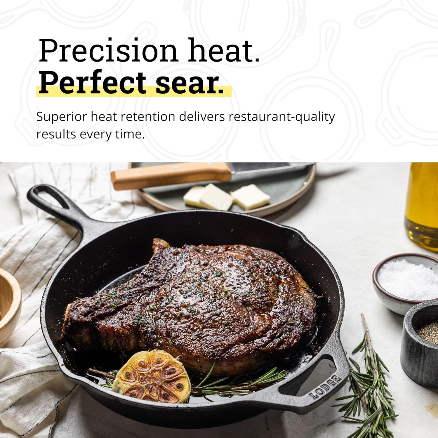 Lodge Seasoned Cast Iron Skillet - PFAS-Free, Non-Toxic Cookware - Use with