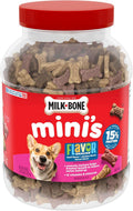 Milk-Bone Flavor Snacks Mini‰۪s Dog Biscuits, Flavored Crunchy Dog Treats, 36 Oz. Canister