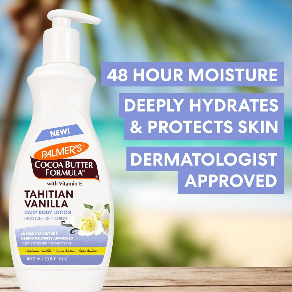 Palmer's Cocoa Butter Formula Tahitian Vanilla Body Lotion, 13.5 Oz, Daily
