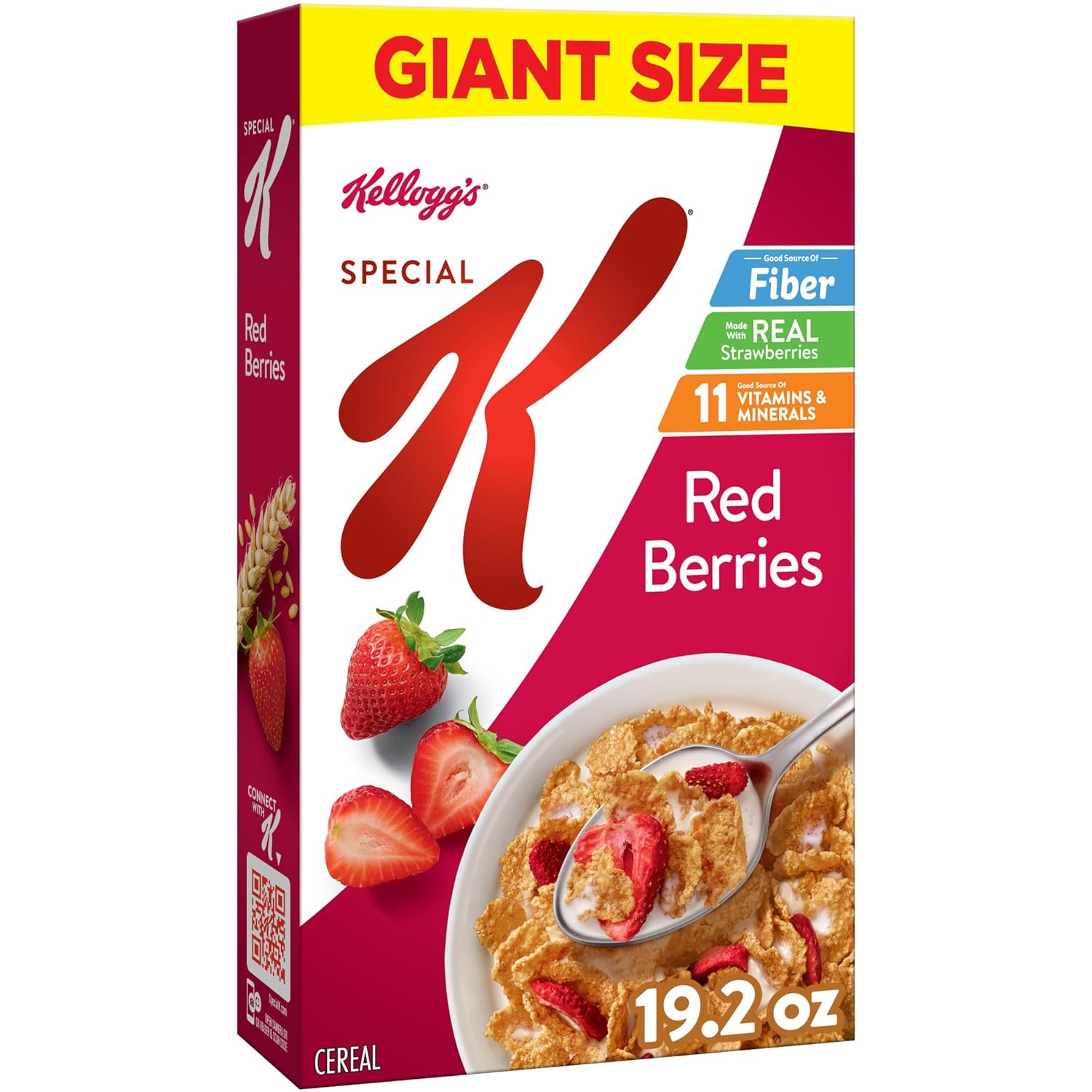 Kellogg's Special K Red Berries Breakfast Cereal, Good Source of Fiber, Giant