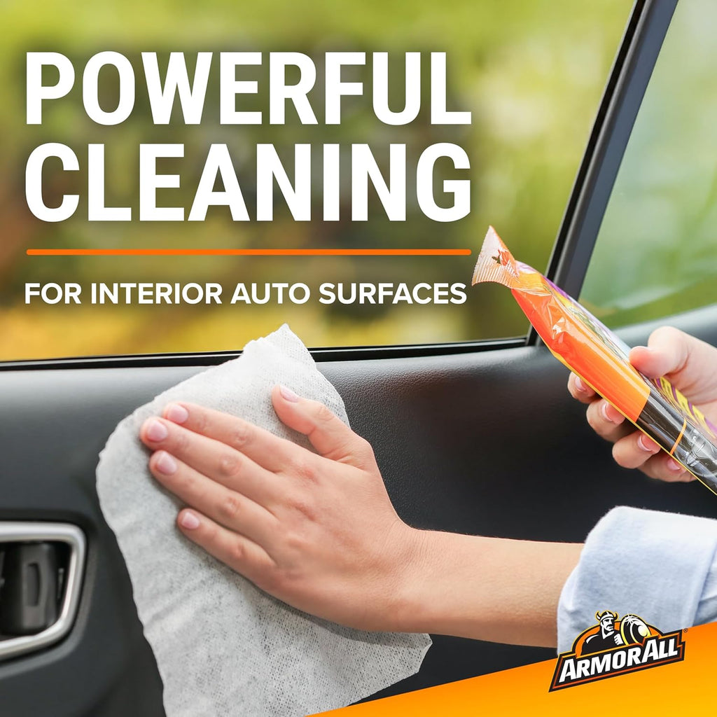 Armor All Car Interior Cleaner Wipes, Interior Cleaning Wipes for Cars