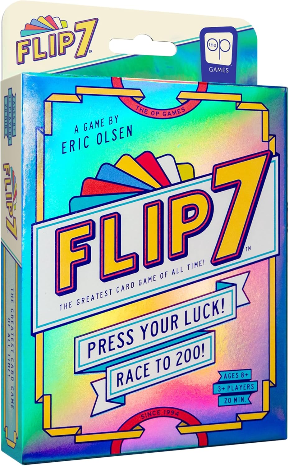 USAOPOLY Flip 7, The Ultimate Blend of Press Your Luck & Strategy, Fast-Paced