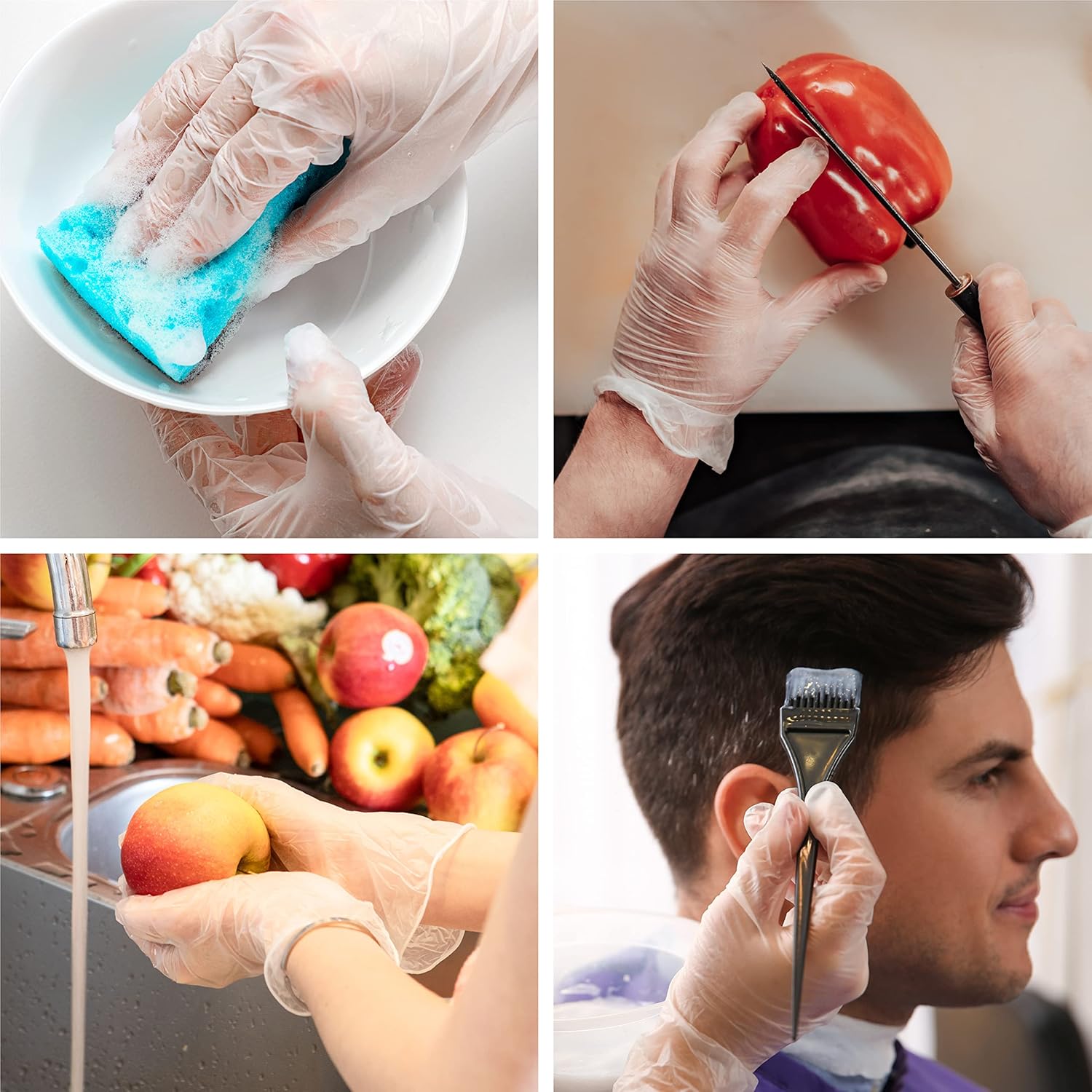 OKIAAS Disposable Gloves M, Food Safe