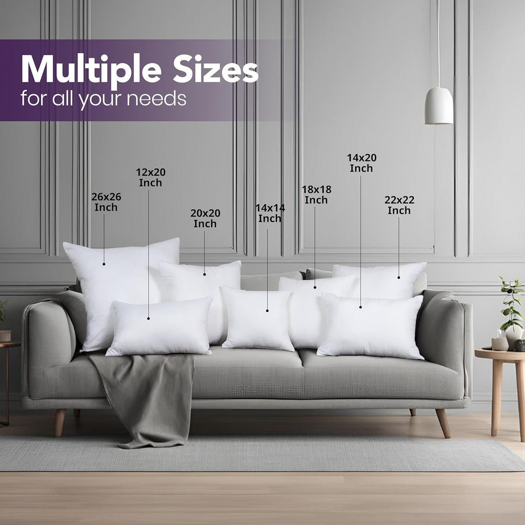 Utopia Bedding 18x18 Pillow Inserts, Set of 2, White ‰ÛÒ Indoor Decorative