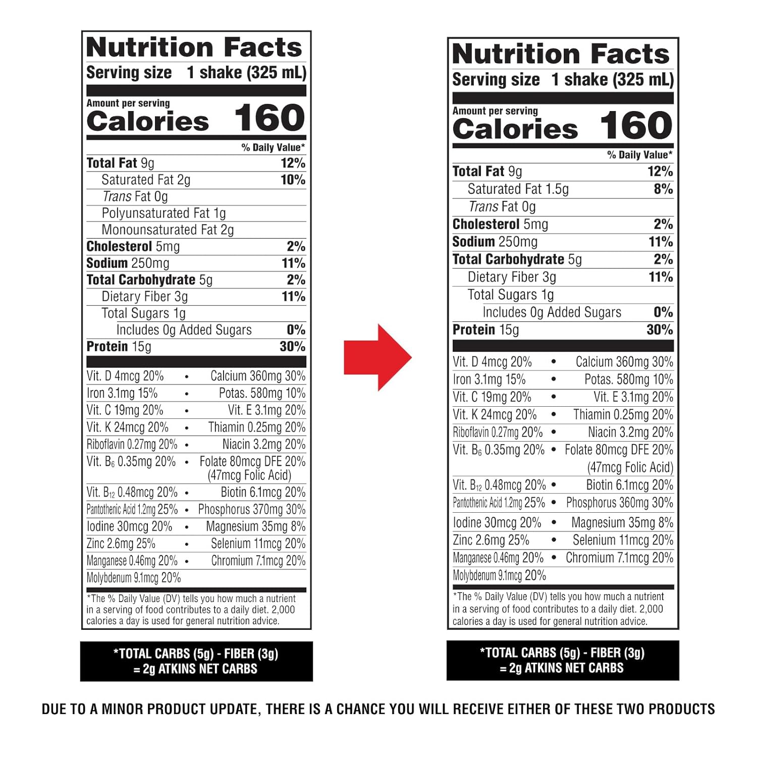Atkins Milk Chocolate Delight High Protein Shake, 15g Protein, 2g Net Carb