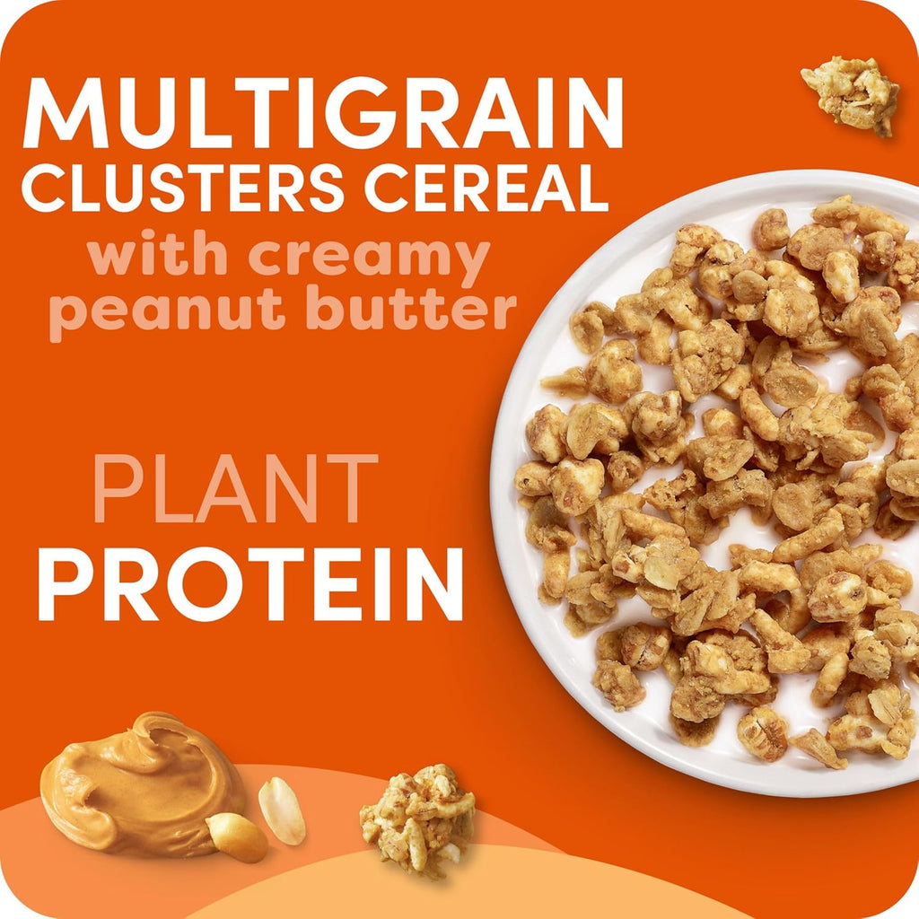 Kashi GO Protein Cereal, 10g Protein, 10g Fiber, Peanut Butter Crunch, 16.9oz