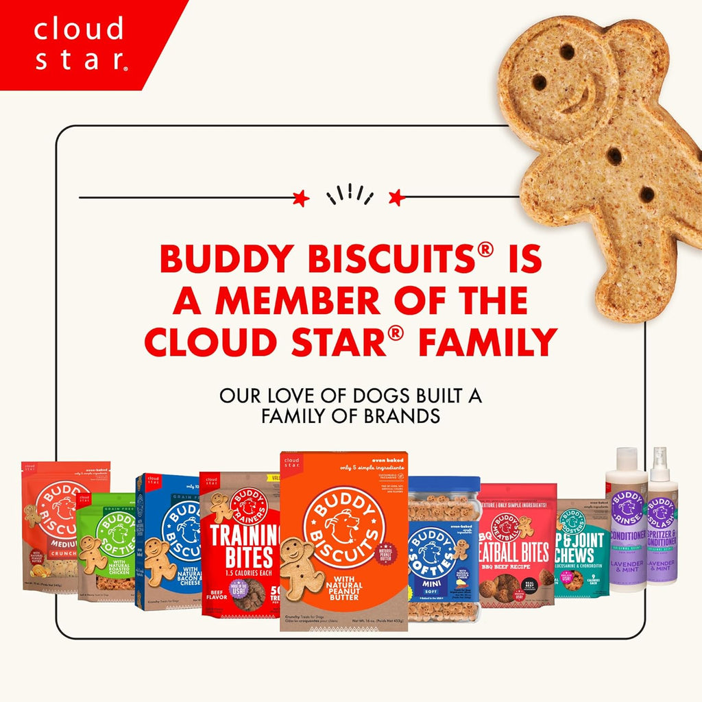 Buddy Biscuits Trainers 10 Oz. Pouch of Training Bites Soft & Chewy Dog Treats Made with Bacon Flavor