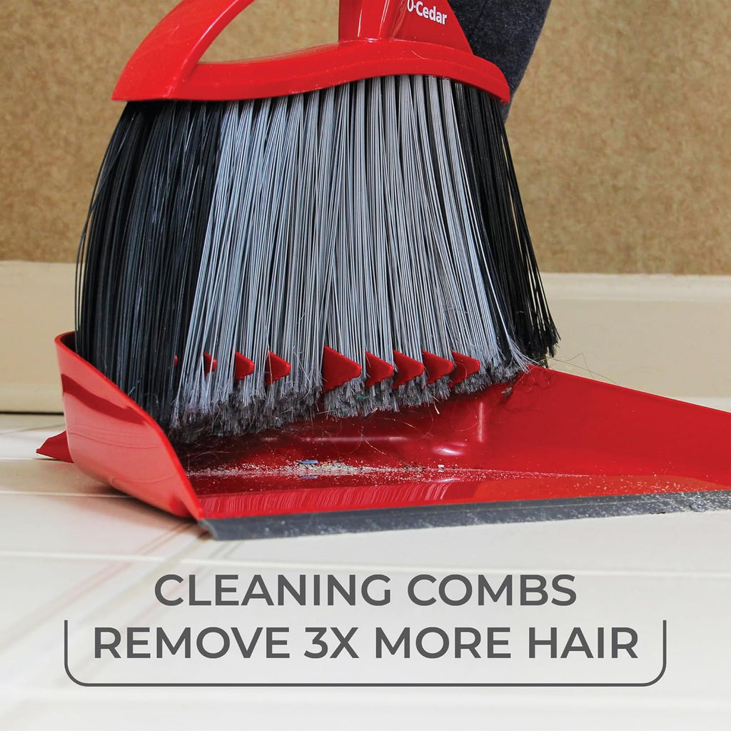 O-Cedar Pet Pro Broom with Step-On Dustpan