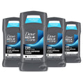Dove Men+Care Deodorant Stick 4 Count Stain Defense Clean for Men, Anti-white
