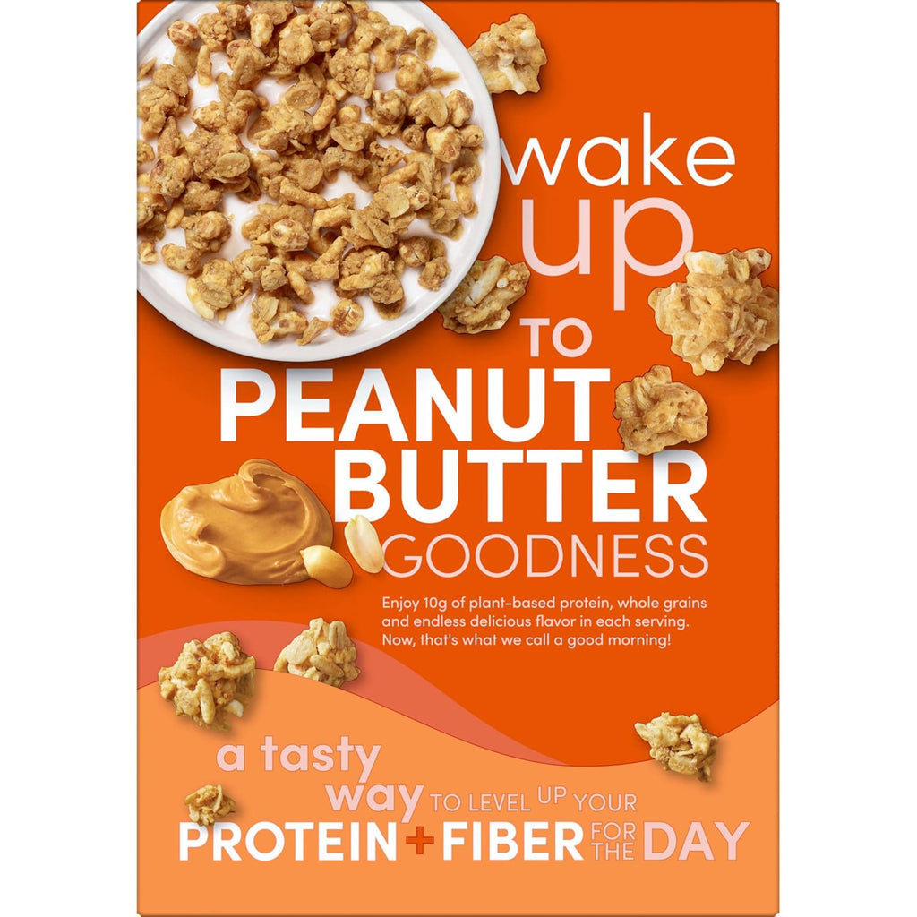 Kashi GO Protein Cereal, 10g Protein, 10g Fiber, Peanut Butter Crunch, 16.9oz